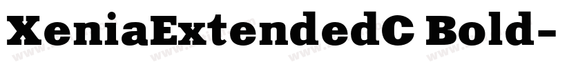 XeniaExtendedC Bold字体转换